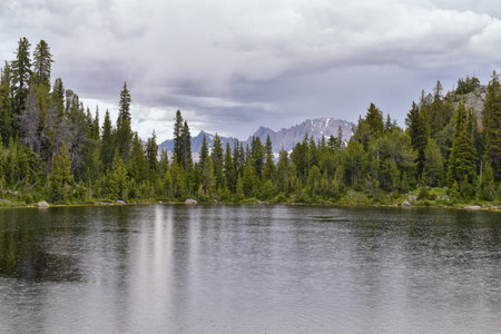 Wind River Range, Rocky Mountains, Wyoming, views from backpacking hiking trail to Titcomb Basin...
