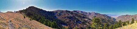 Landscape views of Tooele from the Oquirrh Mountains hiking and backpacking along the Wasatch Front...