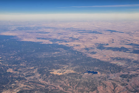 Colorado Rocky Mountains Aerial panoramic views from airplane of abstract Landscapes, peaks, canyons...