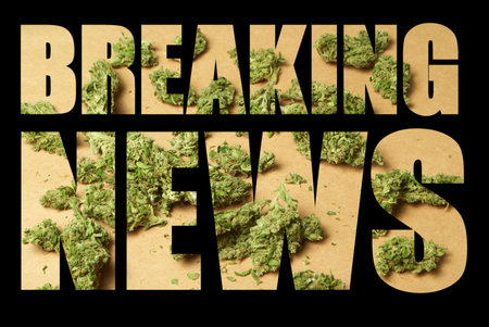 Weed, Medical Marijuana Grunge Detail and Background