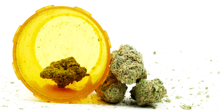Marijuana and Cannabis Legalization, Objects on White Background, Medical and Recreational Weedの写真素材