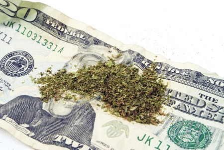 Marijuana and Cannabis Legalization, Objects on White Background, Medical and Recreational Weedの写真素材