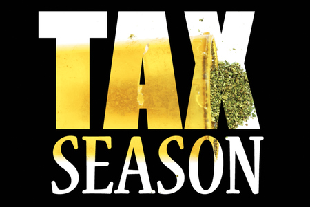 Marijuana Tax and Revenue  Image and Text の写真素材