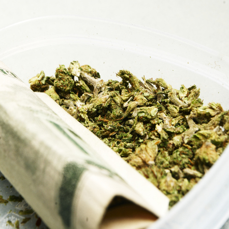 Legal Pot or Weed from the Buds of the Cannabis or Marijuana Plantsの写真素材