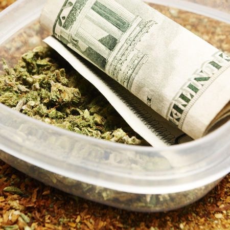 Legal Pot or Weed from the Buds of the Cannabis or Marijuana Plantsの写真素材