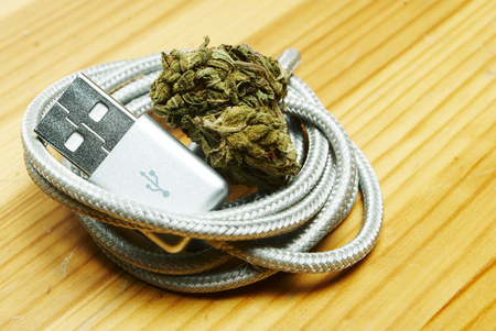 Marijuana and Cannabis Electronic-Cigaretteの写真素材