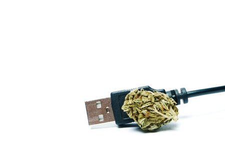 Marijuana and Cannabis Electronic-Cigaretteの写真素材