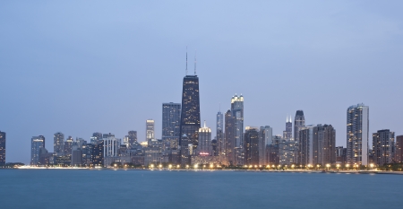 Downtown Chicago Skyline, USAの写真素材