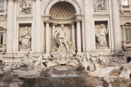 The Trevi Fountain in Rome, Italyの写真素材