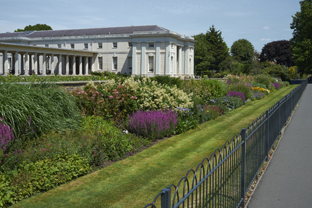 Greenwich, London - July 07, 2017: Queen's House at Greenwich in London, United Kingdom. Designed by Inigo Jones, the house was completed in around 1636.のeditorial素材