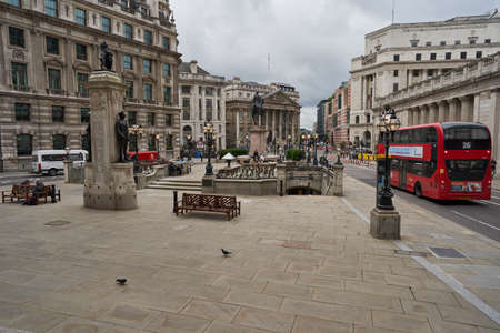 London, United Kingdom - June 25, 2021: Bank of England in the City of London, England, United Kingdomのeditorial素材