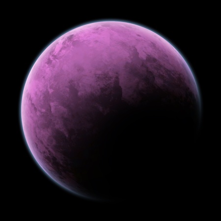 a moon or planet in outerspace.の写真素材