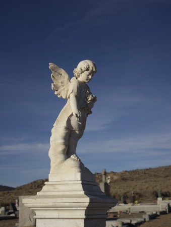 An old cemetery gravestone in loyalton californiaの写真素材