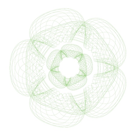 guilloche vector elements on a white backgroundの写真素材