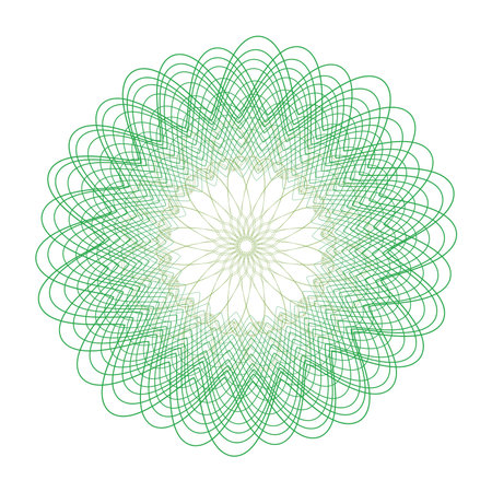 guilloche vector elements on a white backgroundの写真素材