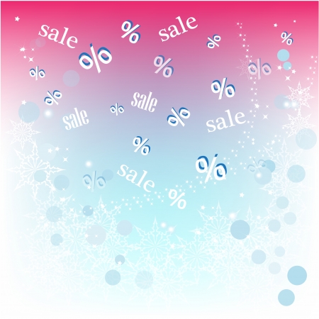 Christmas sale background with snowflakesのイラスト素材