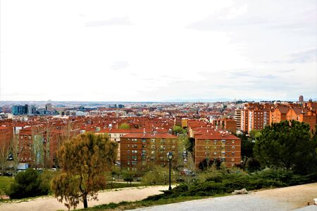 landscape of the city of madridの写真素材