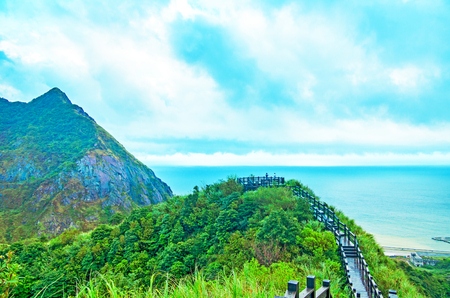 Hiking in Taiwanの写真素材