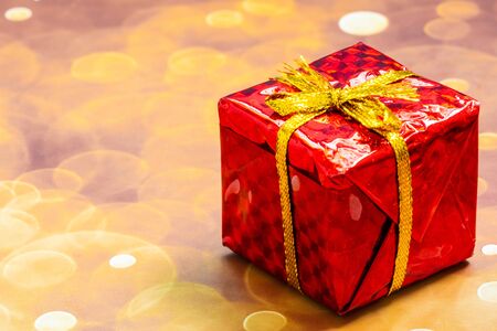 Christmas Holiday Season background with decorations. Merry Christmas New Year collection, gifts and decorative ornaments. Empty copy space for text.の写真素材