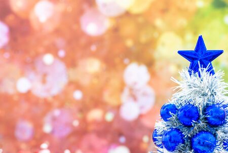 Christmas Holiday Season background with decorations. Merry Christmas New Year collection, gifts and decorative ornaments. Empty copy space for text.の写真素材