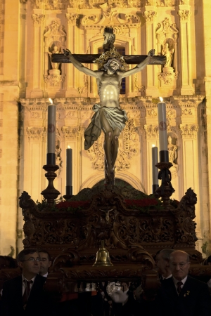 Velez-Rubio, Almeria / Spain, April 04. Procession of Cristo del Perdon in Velez-Rubio on April 04, 2012のeditorial素材