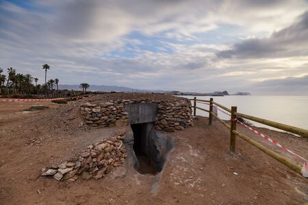 Aguilas,Murcia/Spain. March 23,2019. The Town Hall of Ãguilas has unveiled plans to restore and make it possible to visit three Civil War bunkers in the municipality, adding another dimension to the wide range of tourist attractions at the south-western のeditorial素材