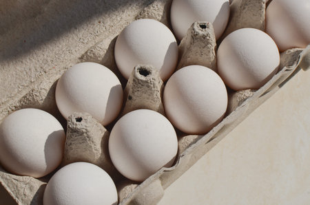 Close-up of packaging with special caliber egg whites, ensuring quality and flavor in your meals.