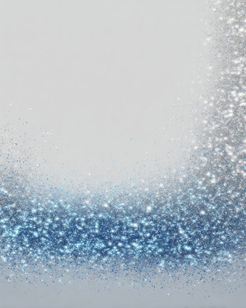 Blue and silver glitter background with sparkling dust particles, festive luxury texture, abstract wallpaper designの素材