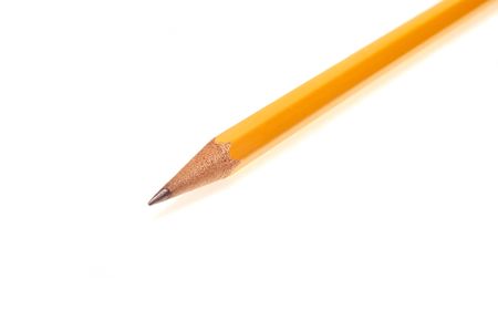 Yellow Pencil Close-upの写真素材
