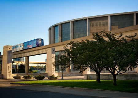 Detroit Civic Center and Public Transitのeditorial素材