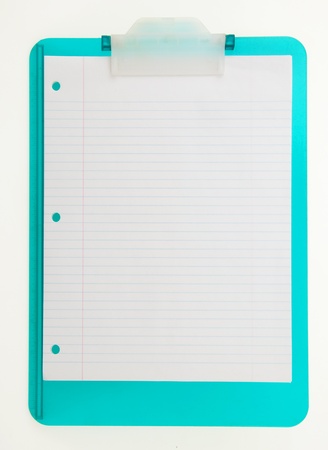 Blank Paper Blue Clipboardの写真素材