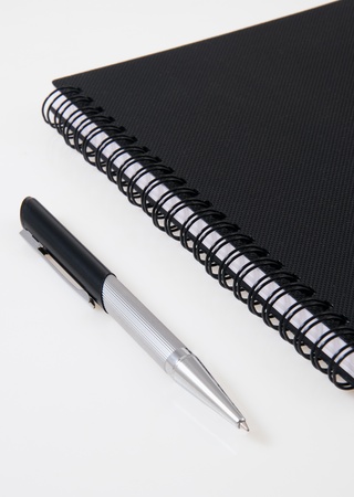 Spiral business note pad office meetingsの写真素材