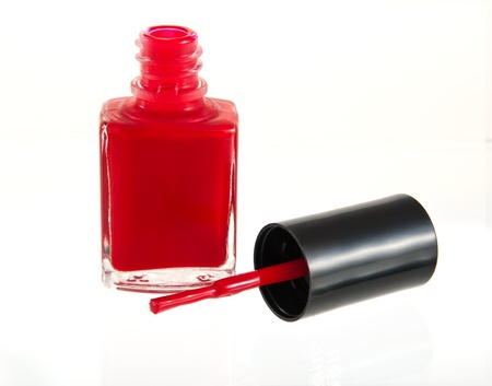 Paint to decorate finger nailsの写真素材