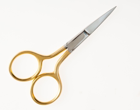 Small scissors for trimming hairsの写真素材