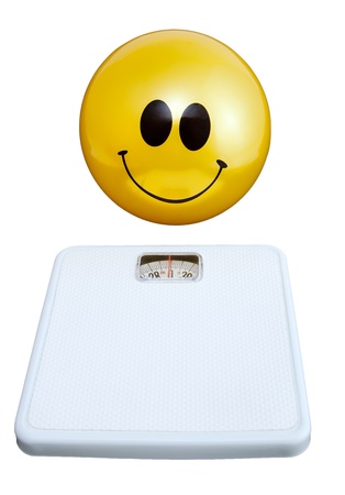 Happy smiley face ball for good newsの写真素材