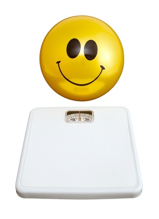 Happy smiley face ball for good newsの写真素材