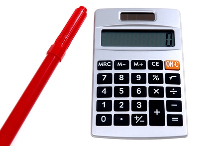 Calculating Loss figures with red markerの写真素材