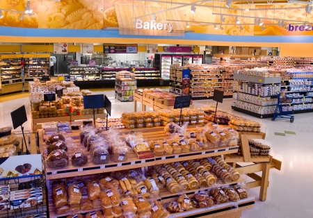Grocery Display Racksのeditorial素材