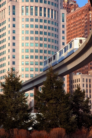 Monorail Commuter Train Detroitの写真素材