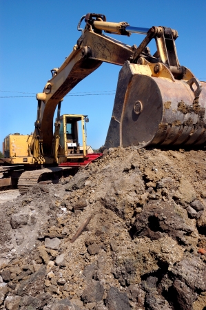 Back Hoe Crane Scoopの写真素材