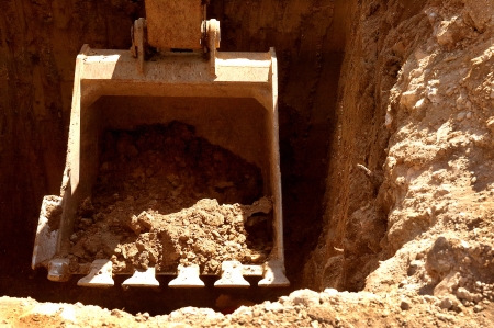 Back Hoe Crane Scoop Dig の写真素材