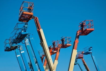 Man Lift Crane Boomsの写真素材