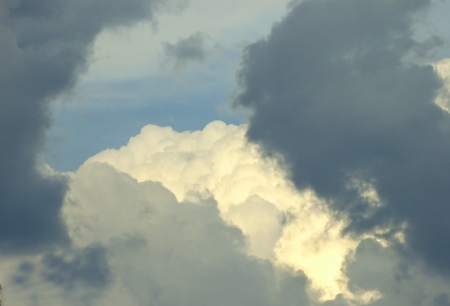 Passing Storm Cloudsの写真素材