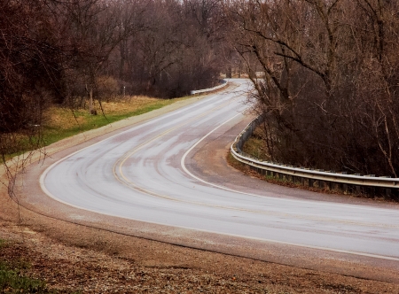 Rural Michigan Country Roadの写真素材