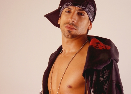 Urban Male Gangster Fashionの写真素材