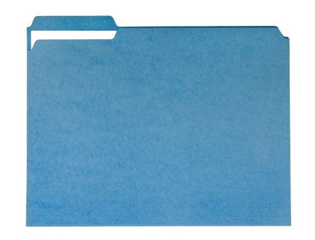Blue File Folderの写真素材