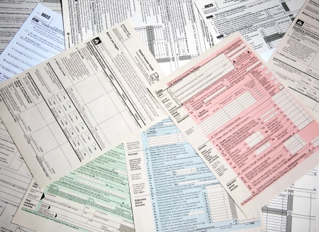 Income Tax Formsの写真素材