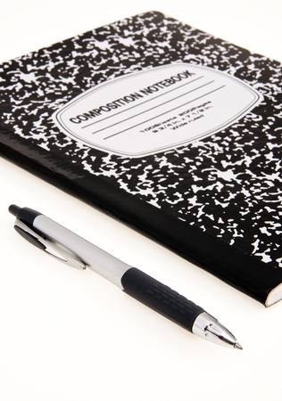 Writing Notebook and Penの写真素材