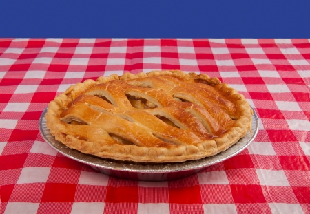 All american kitchen symbol and apple pieの写真素材