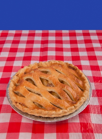 All american kitchen symbol and apple pieの写真素材